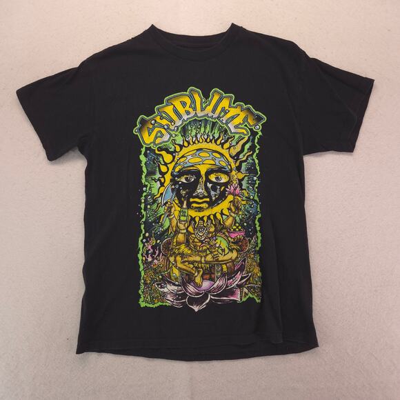Sublime Band Short Sleeve Crew Neck Graphic T Shirt Mens Size Medium M Black - Picture 2 of 9